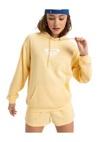 Roxy - Bluza z kapturem dla Kobiety SURF STOKED. Typ kołnierza: kaptur. Kolor: żółty. Materiał: materiał, poliester, bawełna. Sezon: zima