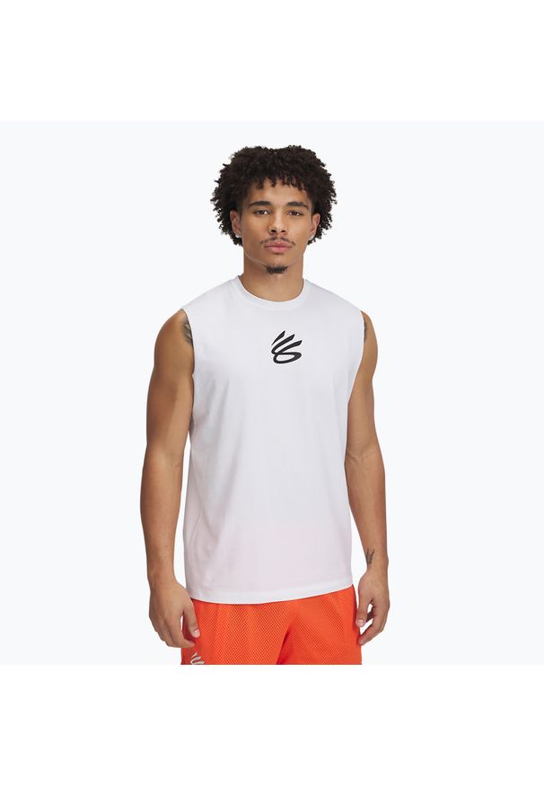 Koszulka koszykarska męska Under Armour Curry Tee. Kolor: biały. Sport: koszykówka