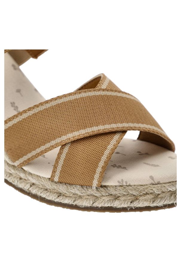Big-Star - Beżowe Sandały Big Star Stylowe Espadryle Damskie. Kolor: beżowy. Materiał: materiał. Szerokość cholewki: normalna. Styl: elegancki
