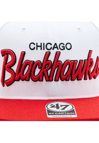 47 Brand Czapka z daszkiem NHL Chicago Blackhawks Crosstown Script Two tone '47 CAPTAIN H-CTWTT04WBP-WH Biały. Kolor: biały. Materiał: materiał #2