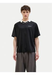Jack & Jones Polo Lido 12276758 Czarny Loose Fit. Typ kołnierza: polo. Kolor: czarny. Materiał: syntetyk #1