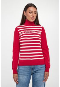 Liu Jo - Golf damski w paski LIU JO. Typ kołnierza: golf. Wzór: paski #3