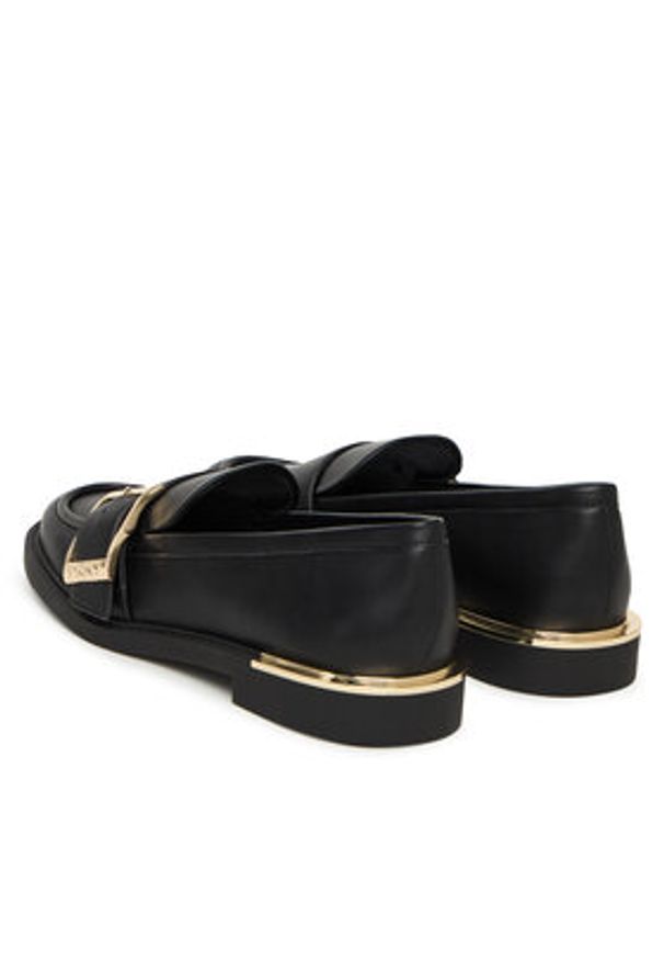 DKNY Loafersy K3574688 Czarny. Kolor: czarny. Materiał: skóra