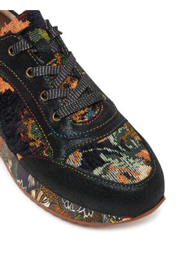 Laura Vita Sneakersy Delphine 15 Czarny. Kolor: czarny. Materiał: skóra
