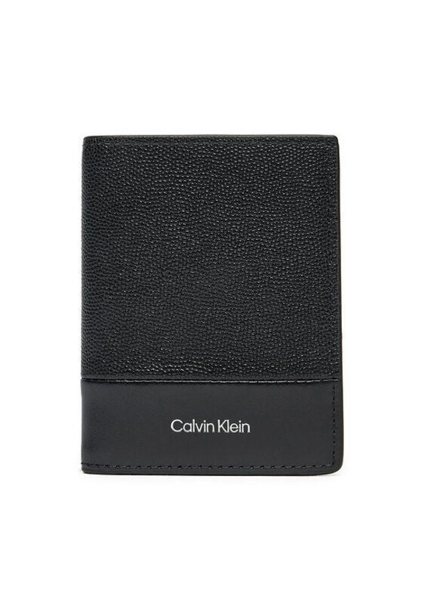 Calvin Klein Duży Portfel Męski Ck Must Bifold 10cc K50K512679 Czarny. Kolor: czarny. Materiał: skóra