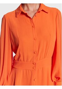 Fracomina Sukienka koszulowa FS23SD2003W41201 Pomarańczowy Regular Fit. Kolor: pomarańczowy. Materiał: syntetyk. Typ sukienki: koszulowe #3
