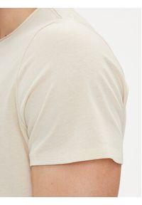 Tommy Jeans T-Shirt Jaspe DM0DM09586 Beżowy Slim Fit. Kolor: beżowy. Materiał: bawełna #4