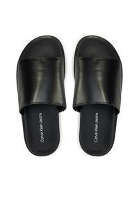 Calvin Klein Jeans Klapki Flat Molded Sandal Slide YW0YW01710 Czarny. Kolor: czarny. Materiał: skóra #4