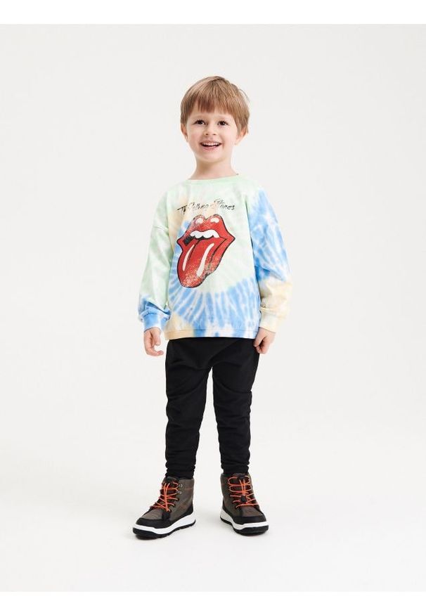 Reserved - Dzianinowe getry - czarny. Kolor: czarny. Materiał: dzianina