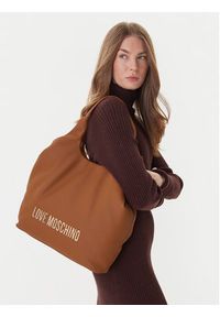 Love Moschino - LOVE MOSCHINO Torebka JC4396PP0NKD020A Brązowy. Kolor: brązowy. Materiał: skórzane #6