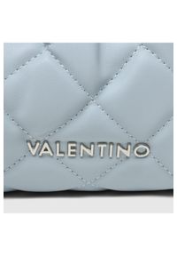 Valentino by Mario Valentino - VALENTINO Marszczona pikowana błękitna torebka ocarina recycle pochette. Kolor: niebieski. Materiał: pikowane