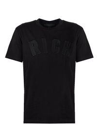 John Richmond T-Shirt "Tropik" | RMA22207TS | Mężczyzna | Czarny. Okazja: na co dzień. Kolor: czarny. Materiał: bawełna. Długość rękawa: krótki rękaw. Długość: krótkie. Wzór: aplikacja. Styl: casual #3