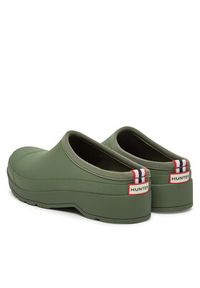 Hunter Klapki WFF1002RMA Khaki. Kolor: brązowy. Materiał: guma #6
