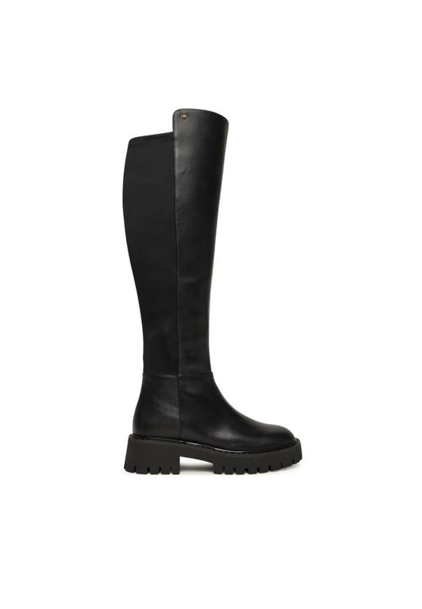 MICHAEL Michael Kors Muszkieterki Asher 40F4ASFB8L Czarny. Kolor: czarny. Materiał: skóra