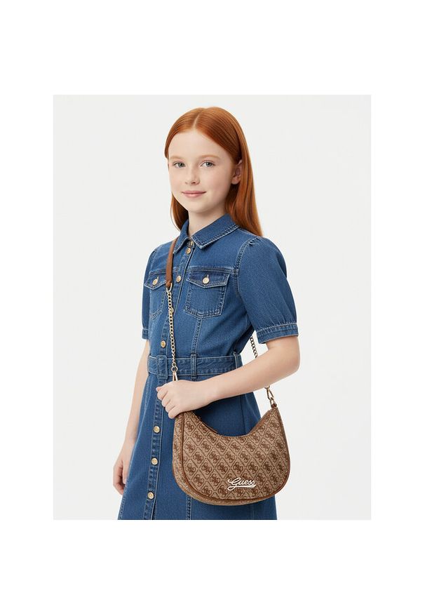 Torebka Guess. Kolor: brązowy