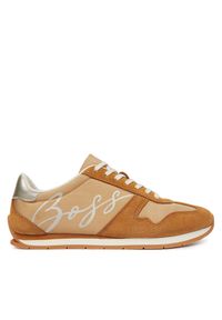 Sneakersy BOSS. Kolor: brązowy #1