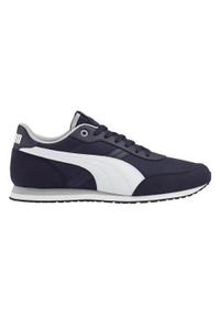 Buty do chodzenia męskie Puma ST Runner Essential. Zapięcie: sznurówki. Kolor: niebieski, wielokolorowy. Materiał: materiał, tkanina, syntetyk. Szerokość cholewki: normalna. Sport: turystyka piesza