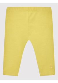 United Colors of Benetton - United Colors Of Benetton Legginsy 3MT1I0042 Żółty Slim Fit. Kolor: żółty. Materiał: bawełna