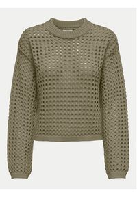 JDY Sweter Ronda 15317229 Zielony Regular Fit. Kolor: zielony. Materiał: syntetyk #3