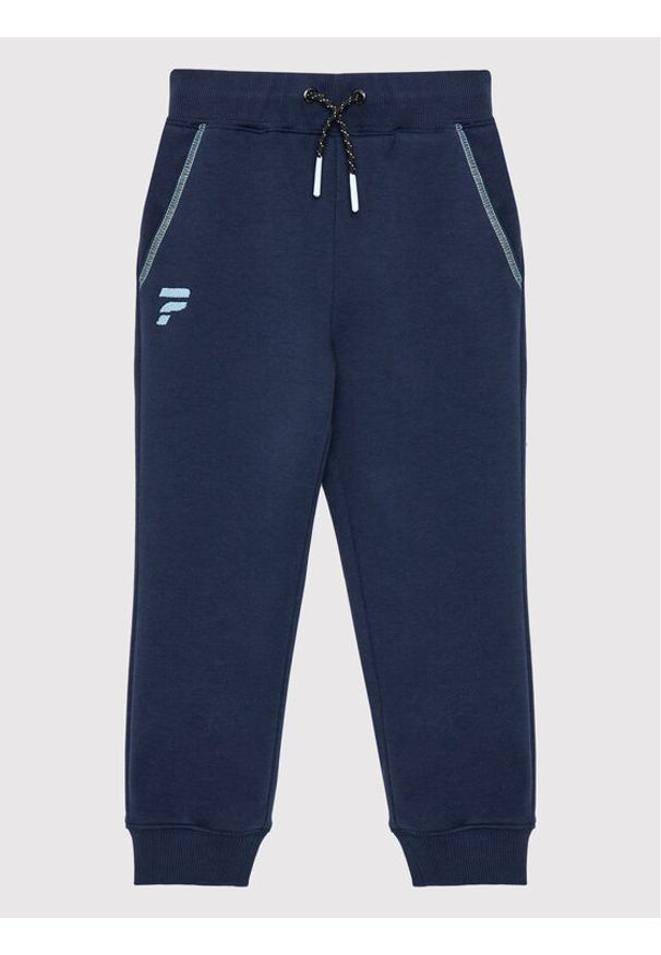 Guess Spodnie dresowe L2YQ15 KA3P1 Granatowy Regular Fit. Kolor: niebieski. Materiał: bawełna