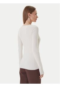 Kontatto Sweter 3M0818C Écru Slim Fit. Kolor: kremowy. Materiał: syntetyk #3