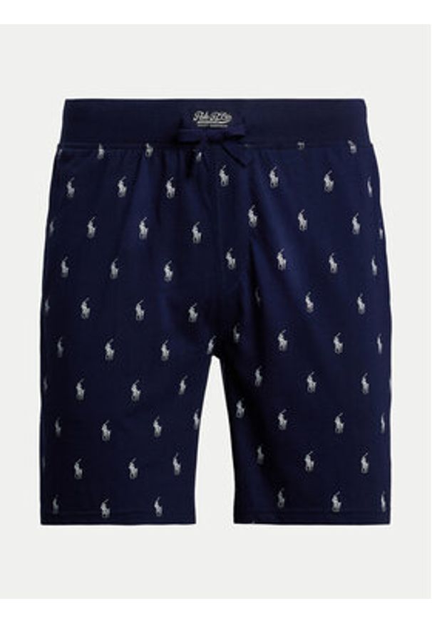 Polo Ralph Lauren Szorty piżamowe 714965505004 Granatowy Slim Fit. Kolor: niebieski. Materiał: bawełna