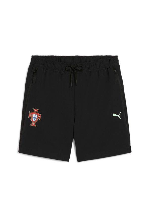 Puma - Szorty Portugal Woven 6" 2025. Kolor: czarny. Sport: piłka nożna