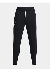 Under Armour Spodnie dresowe Ua Rival Terry Jogger 1380843-001 Czarny Fitted Fit. Kolor: czarny. Materiał: bawełna #5