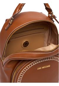 Love Moschino - LOVE MOSCHINO Plecak JC4094PP1OLI0200 Brązowy. Kolor: brązowy. Materiał: skóra #4