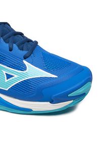 Mizuno Buty halowe Wave Momentum 3 V1GA2312 Niebieski. Kolor: niebieski. Materiał: materiał. Model: Mizuno Wave #6