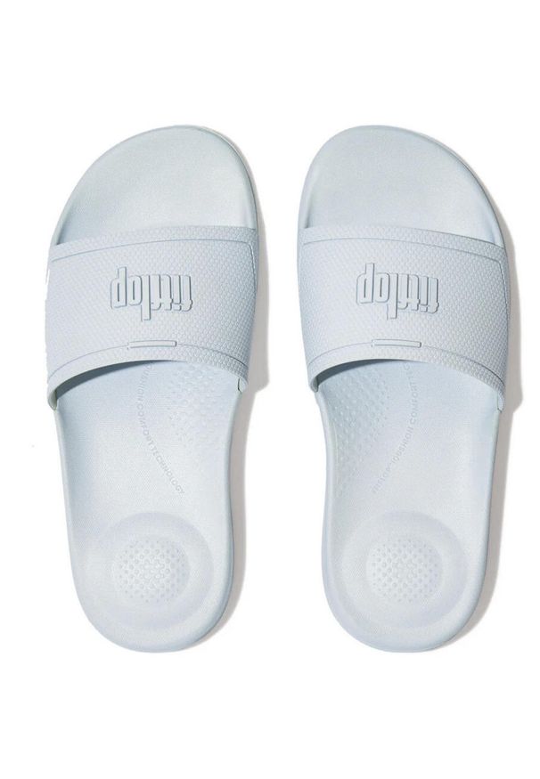 FIT FLOP - Plaskanie FITFLOP Iqushion, Kobiety. Kolor: niebieski. Materiał: guma, materiał