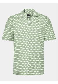 Sisley Koszula 5WTRSQ021 Zielony Regular Fit. Kolor: zielony. Materiał: bawełna