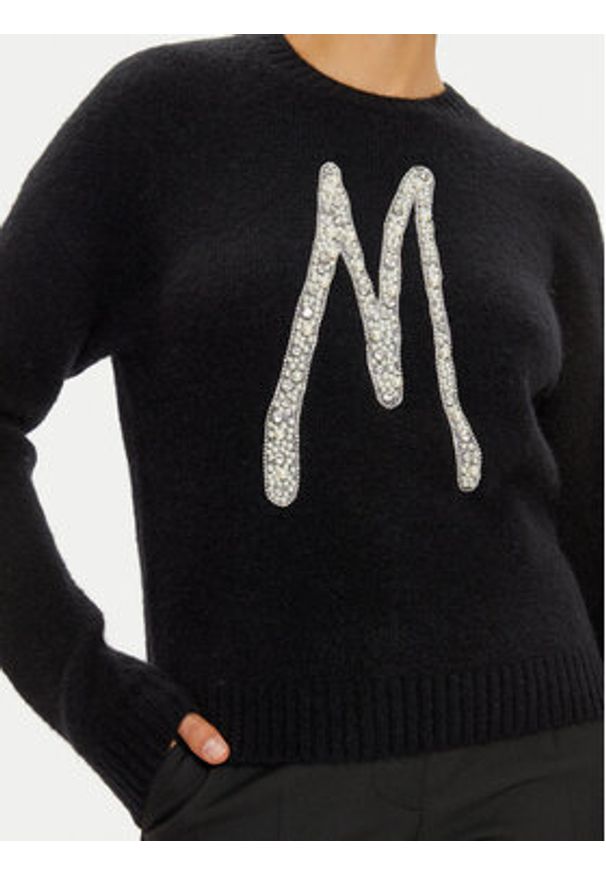 Marciano Guess Sweter 4BGR15 5786Z Czarny Regular Fit. Kolor: czarny. Materiał: wełna, syntetyk