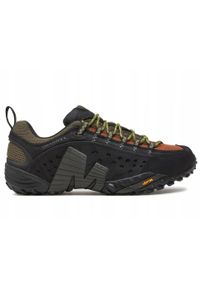 Merrell - Buty trekkingowe na co dzień męskie MERRELL INTERCEPT VIBRAM skóra. Okazja: na co dzień. Kolor: czarny. Materiał: skóra