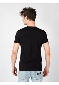Iceberg T-Shirt "C-Neck" | F013639A | Mężczyzna | Czarny. Okazja: na co dzień. Kolor: czarny. Materiał: bawełna, elastan. Wzór: nadruk. Styl: casual, elegancki #2