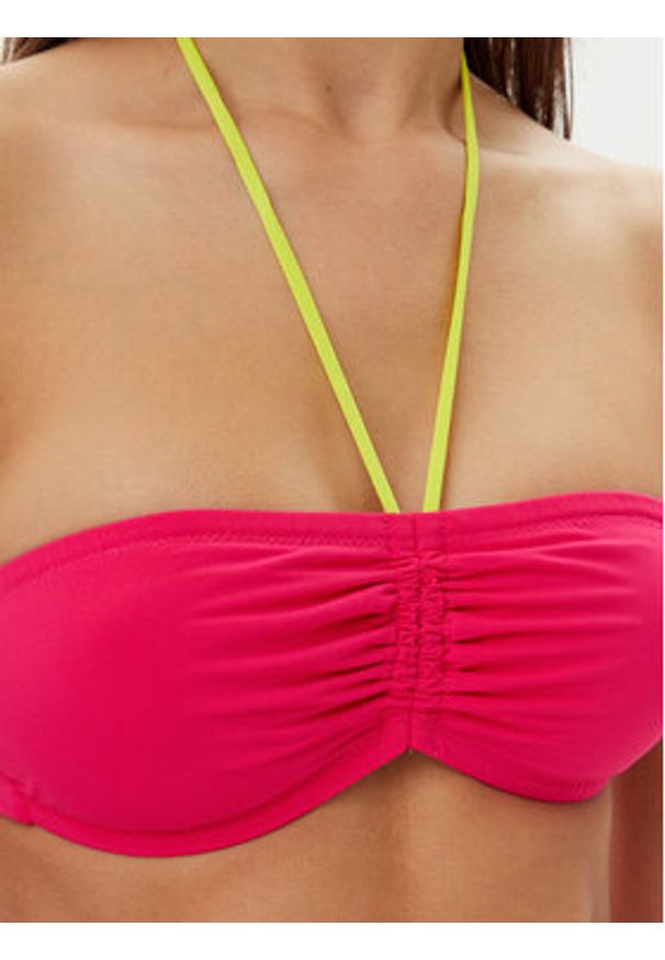 Chantelle Góra od bikini Easy Pop C22JPK Różowy. Kolor: różowy. Materiał: syntetyk