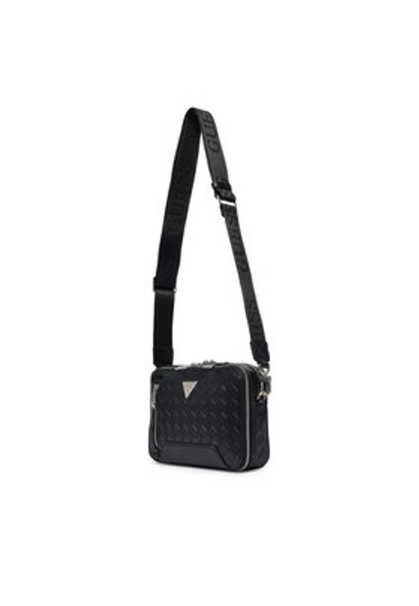 Guess Saszetka HMTOWO P6339 Czarny. Kolor: czarny. Materiał: skóra