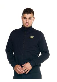 LEONE 1947 APPAREL - Welcome Back Męski dres ze stójką i zamkiem błyskawicznym na całej długości. Kolor: czarny. Materiał: dresówka. Sport: fitness