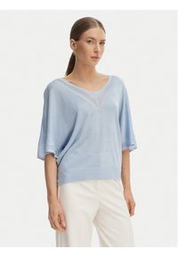 Morgan Bluzka 241-MCHRIS Błękitny Relaxed Fit. Kolor: niebieski. Materiał: wiskoza #1