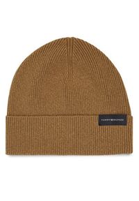 TOMMY HILFIGER - Tommy Hilfiger Czapka Uptown Wool Beanie AM0AM11483 Beżowy. Kolor: beżowy. Materiał: wełna