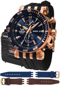 Zegarek męski Vostok Europe VK61-575B590SB czarny. Kolor: czarny #1