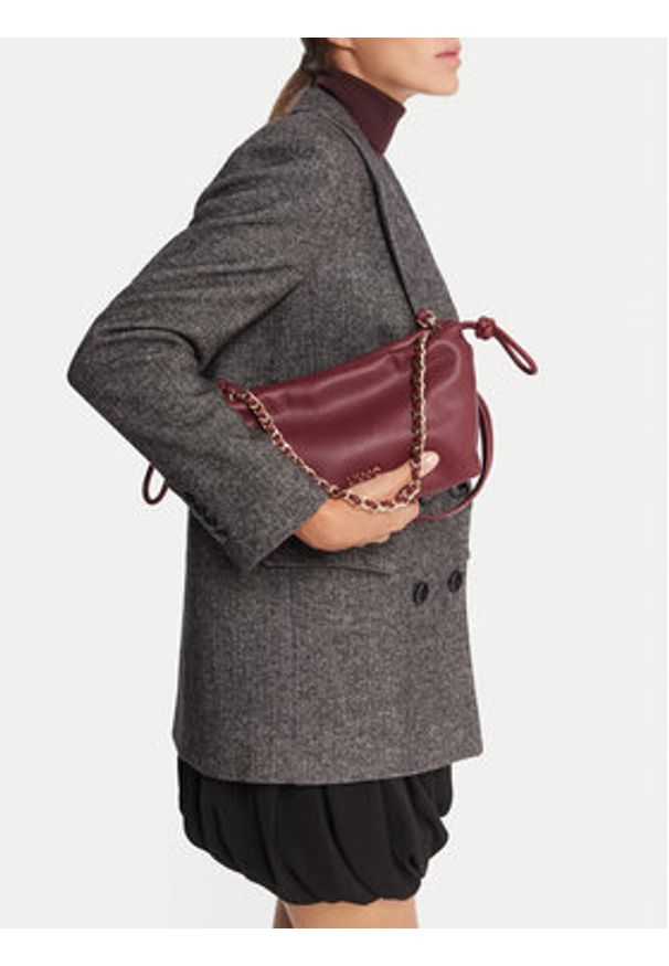 Liu Jo Torebka Stilly AF5132 E0058 Bordowy. Kolor: czerwony. Materiał: skórzane