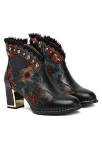 Laura Vita Botki Kacio 02 Czarny. Kolor: czarny. Materiał: skóra #7