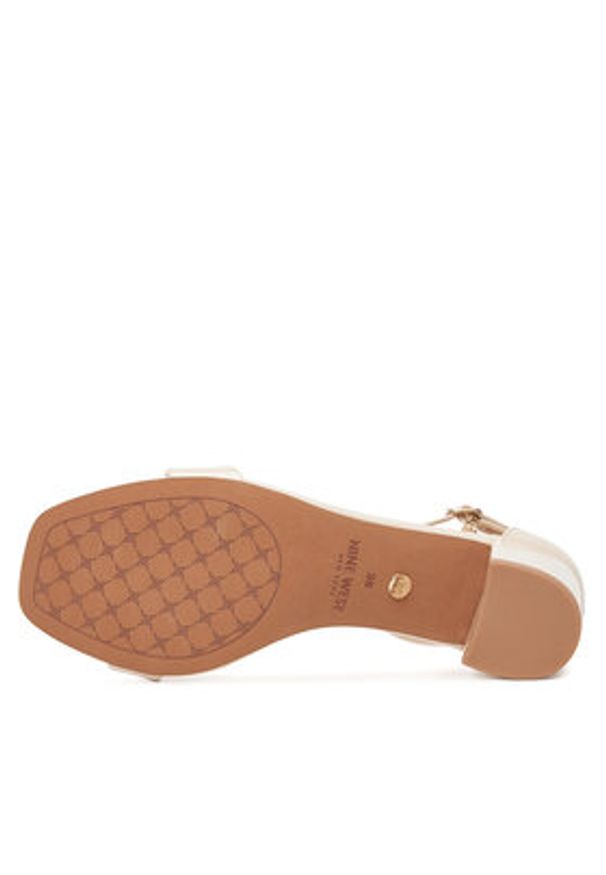 Nine West Sandały WFA2625-1 Beżowy. Kolor: beżowy. Materiał: skóra