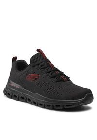 skechers - Skechers Sneakersy Fasten Up 232136/BBK Czarny. Kolor: czarny. Materiał: materiał #5
