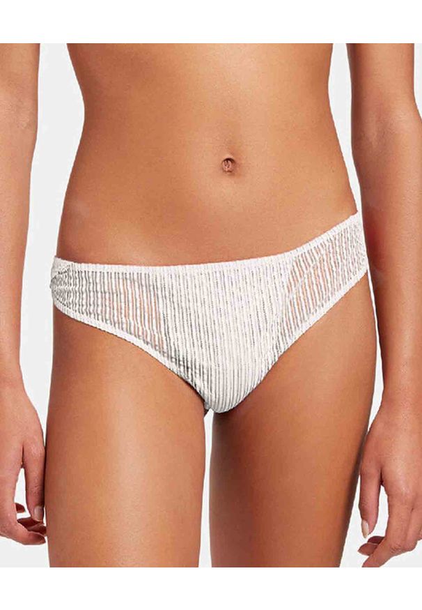 Wolford - WOLFORD - Białe stringi Venus. Kolor: biały. Materiał: jersey, koronka. Wzór: aplikacja, koronka