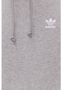 adidas Originals Bluza H34654 kolor szary z kapturem melanżowa H34654-MGREYH. Okazja: na co dzień. Typ kołnierza: kaptur. Kolor: szary. Materiał: poliester. Wzór: melanż. Styl: casual #11