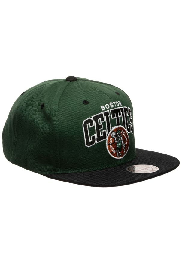 Mitchell & Ness - Czapka Boston Celtics. Kolor: zielony, czarny, wielokolorowy. Styl: sportowy