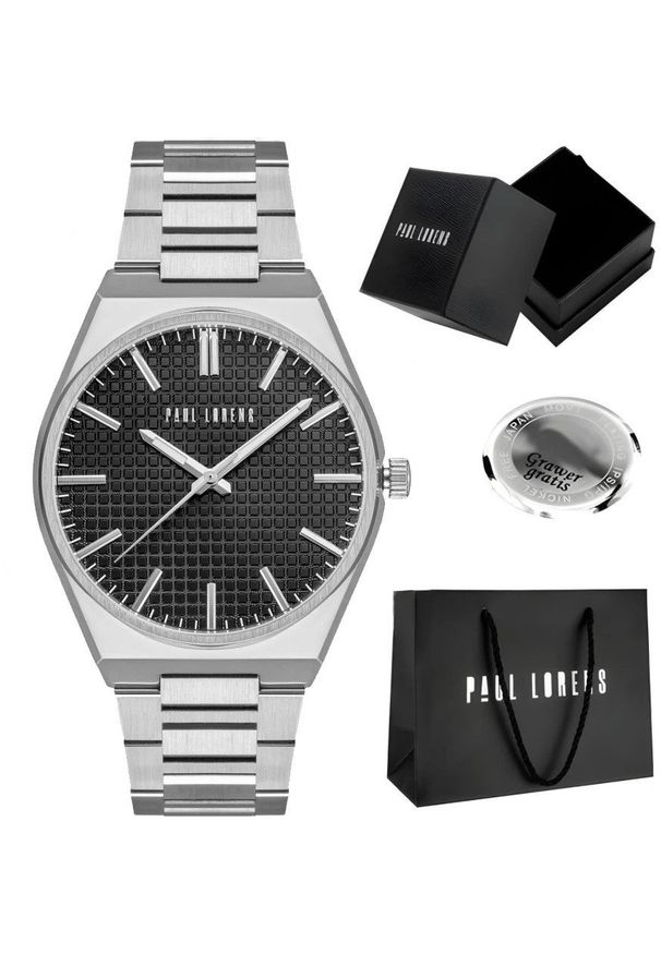 Zegarek męski Paul Lorens GALAN-1C1 Z GRAWEREM