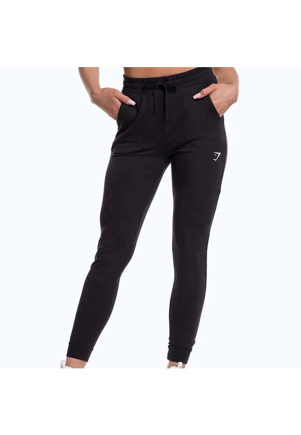GYMSHARK - Spodnie treningowe damskie Gymshark Pippa Training. Kolor: czarny. Sport: fitness